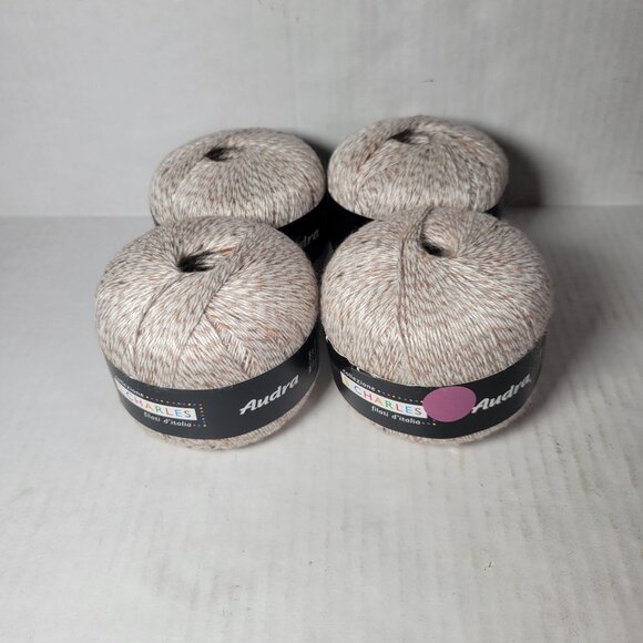 4 Skein Stacy Charles Audra Linen Silk Blend Discontinued DK Weight Yarn Color 1 - Picture 1 of 5